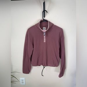 Comfy PINK Half Zip Sweatshirt